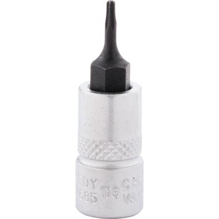 T6 TORX SOCKET BIT 1/4" SQ DR