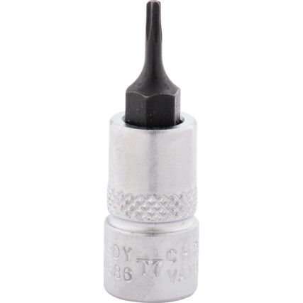 T7 TORX SOCKET BIT 1/4" SQ DR