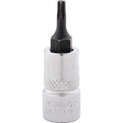 T10 TORX SOCKET BIT 1/4"SQ DR