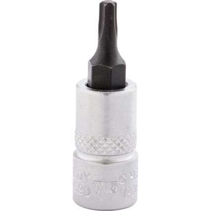 T15 TORX SOCKET BIT 1/4"SQ DR