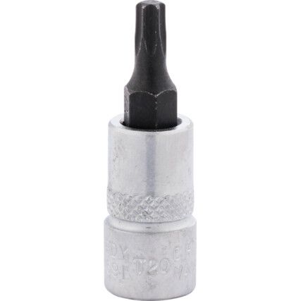 T20 TORX SOCKET BIT 1/4"SQ DR