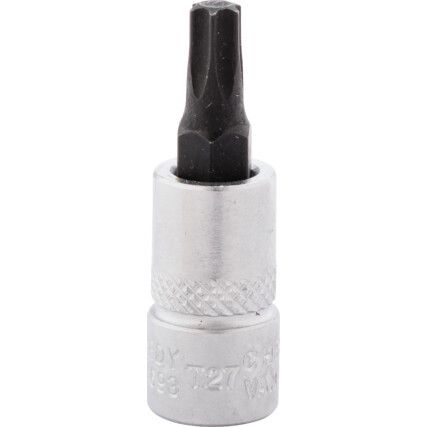 T27 TORX SOCKET BIT 1/4"SQ DR