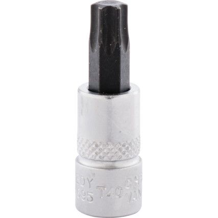 T40 TORX SOCKET BIT 1/4"SQ DR