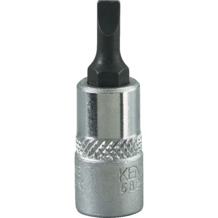 4mm SLOTTED SCREWDRIVER SOCKET BIT 1/4" SQ DR