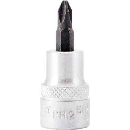 No.2 PHILLIPS SCREWDRIVERSOCKET BIT 3/8" SQ DR