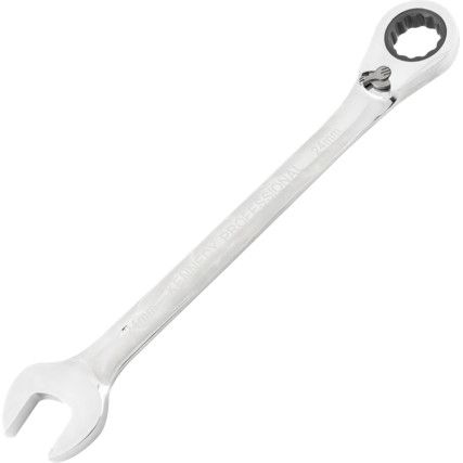 Metric Combination Ratchet Spanner, Fixed Head, Reversible, 24mm