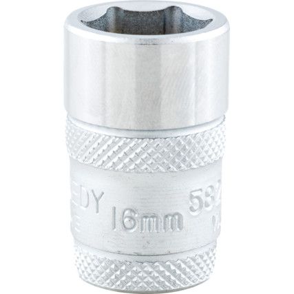 16mm SINGLE HEX SOCKET 1/2" SQ DR