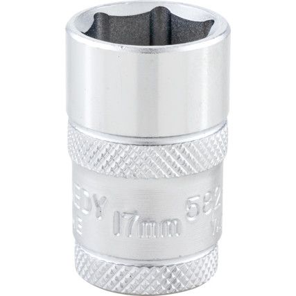 17mm SINGLE HEX SOCKET 1/2" SQ DR