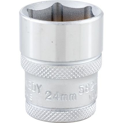 24mm SINGLE HEX SOCKET 1/2" SQ DR