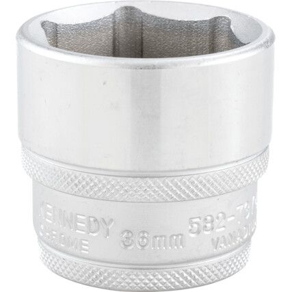 36mm SINGLE HEX SOCKET 1/2" SQ DR