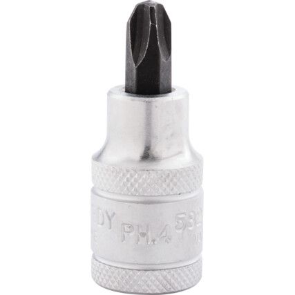 No.3x55mm PHILLIPS S/DRIVER SOCKET BIT 1/2" SQ DR