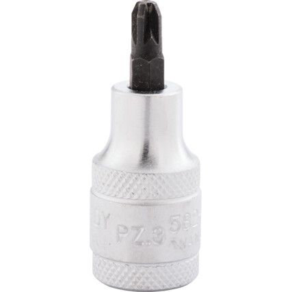 No.3 x 55mm POZI SCREWDRIVER SOCKET BIT 1/2" SQ DR