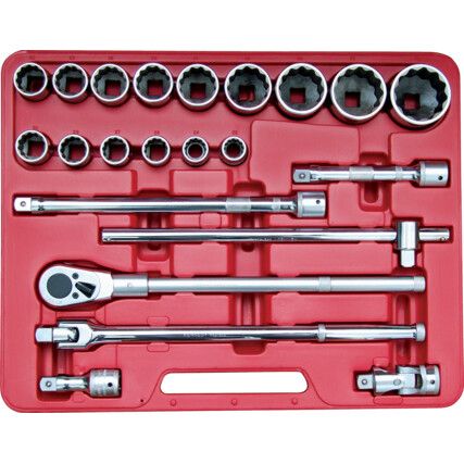 MM PROFESSIONAL SOCKET SET 3/4" SQ DR 22PC