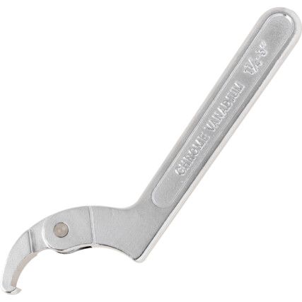 Adjustable C Spanner, Chrome Vanadium Steel, 205mm Length, 32-75mm Jaw Capacity