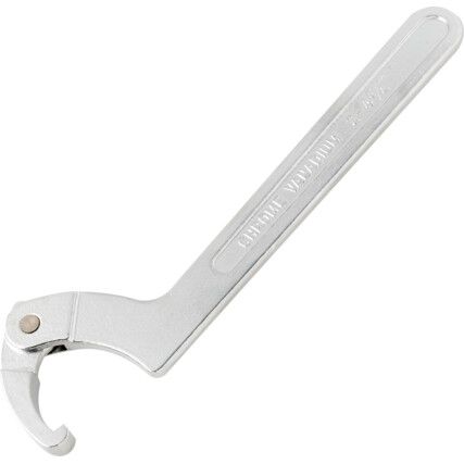 Adjustable C Spanner, Chrome Vanadium Steel, 287mm Length, 50-120mm Jaw Capacity