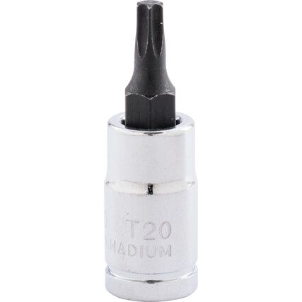 1/4in. Drive, Priză Torx, T20, Torx