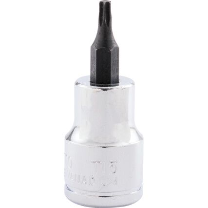 T15 TORX S/DRIVER BIT 3/8" SQ. DRIVE