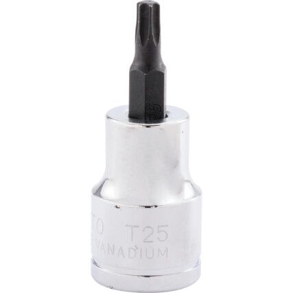 T25 TORX S/DRIVER BIT 3/8" SQ. DRIVE