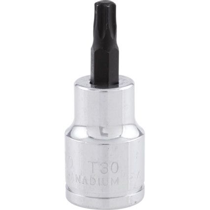 T30 TORX S/DRIVER BIT 3/8" SQ. DRIVE