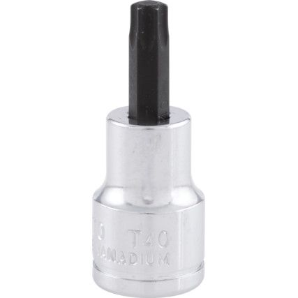 T40 TORX S/DRIVER BIT 3/8" SQ. DRIVE