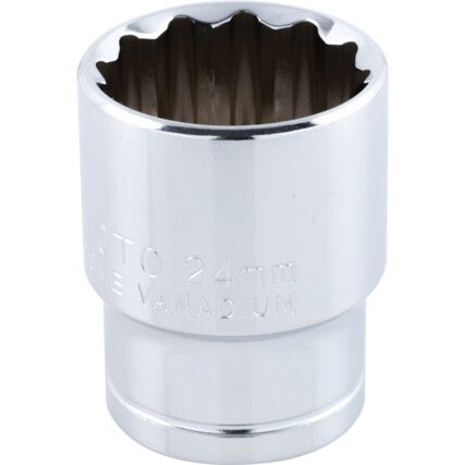 24mm SOCKET 1/2" SQUARE DRIVE