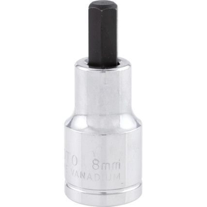 8mmx55mm HEX BIT SOCKET 1 /2" SQ. DR.