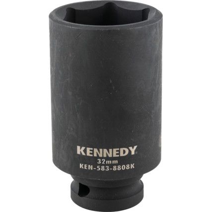 32mm DEEP IMPACT SOCKET 1/2"SQUARE DRIVE