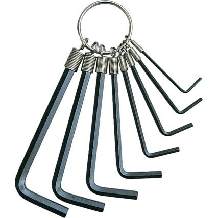 1.5-6mm HEXAGON WRENCH SET ON RING (8-PCE)