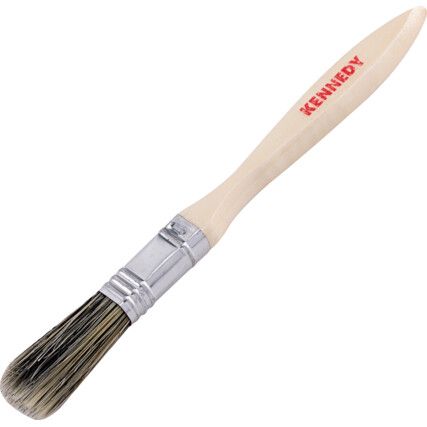 Flat Paint Brush, Natural Bristle, 1/2in.