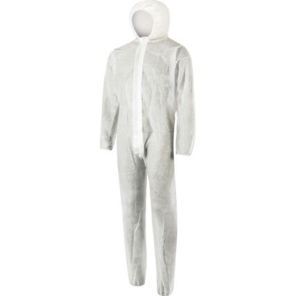 DISPOSABLE COVERALL WHITEMEDIUM