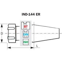 ER - Mandrine cu bucşe elastice - DN = DIN 69871/A 
 thumbnail-3