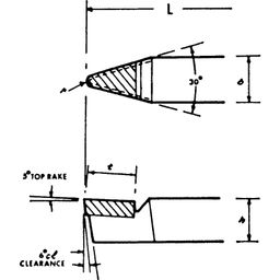 Cuţite de strung drepte, cu cap rotund - P30 thumbnail-1